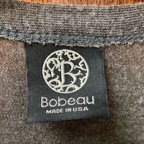 Bobeau Grey heather super soft open front trench coat‎ length cardigan - Picture 4 of 6